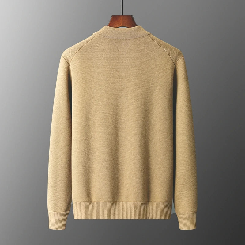 Herr - Kashmir Cardigan - Lyxigt mjuk stickad - Perfekt för lager på lager - Snygg komfort för alla tillfällen