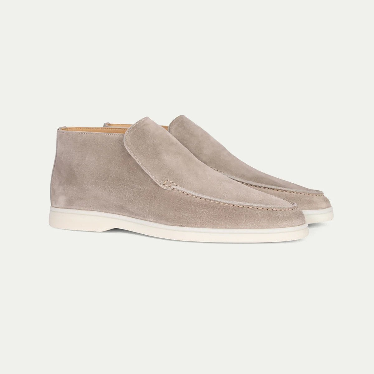 Herr - Loafers i mocka - Bekväma slip-on-skor - Snygga skor för alla tillfällen