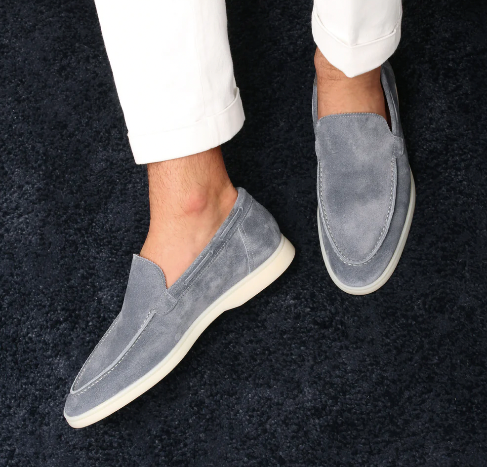 Herr - Loafers - Mocka Slip-On - Vardagsskor