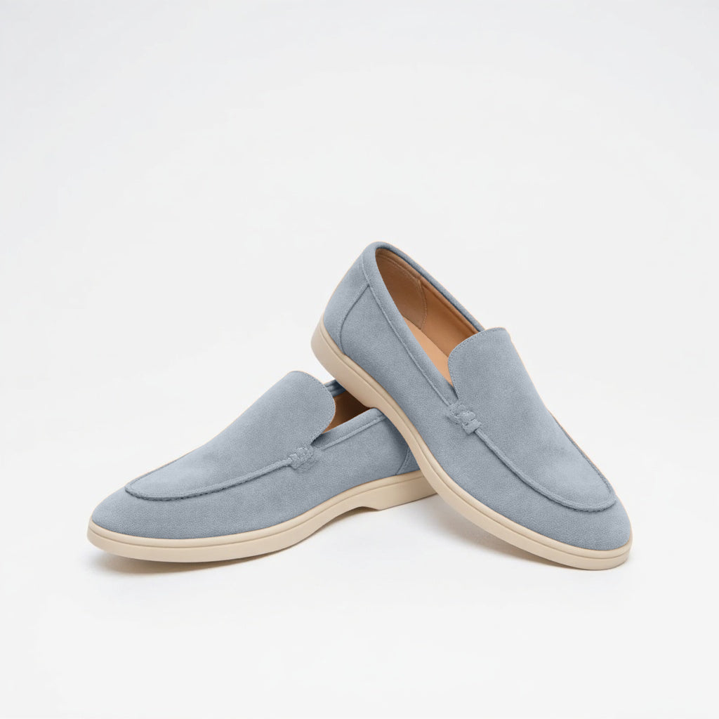 Herr – Loafers – Mocka – Klassiska slip-on-skor