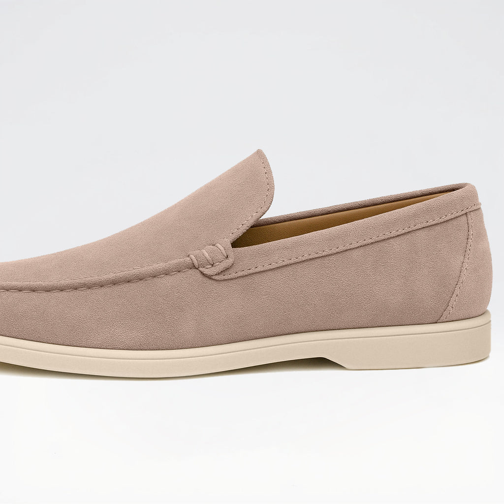 Herr – Loafers – Mocka – Klassiska slip-on-skor